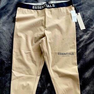 FEAR OF GOD ESSENTIALS TAN LEGGINGS